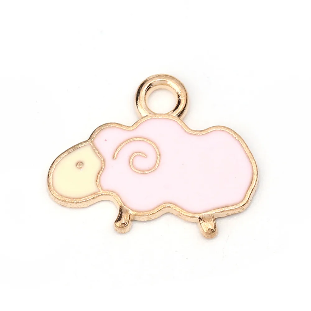 Doreen Box Zinc Based Alloy Charms Pendant Sheep Gold Color Multicolor Enamel Jewelry Making 19mm( 6/8") x 15mm( 5/8"), 20 PCs
Doreen Box Zinc Based Alloy Charms Pendant Sheep Gold Color Multicolor Enamel Jewelry Making 19mm( 6/8") x 15mm( 5/8"), 20 PCs