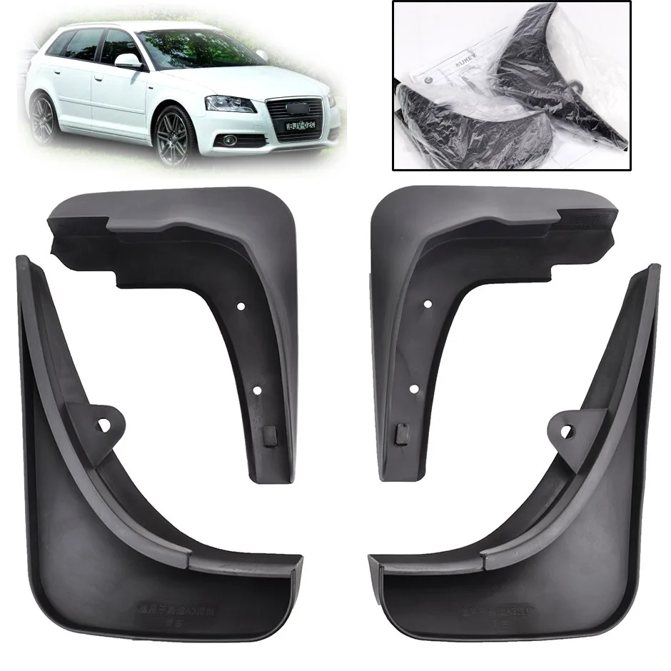 Передние и задние брызговики подходят для Audi A3 2004 2012 Sportback Хэтчбек Брызговики 2011