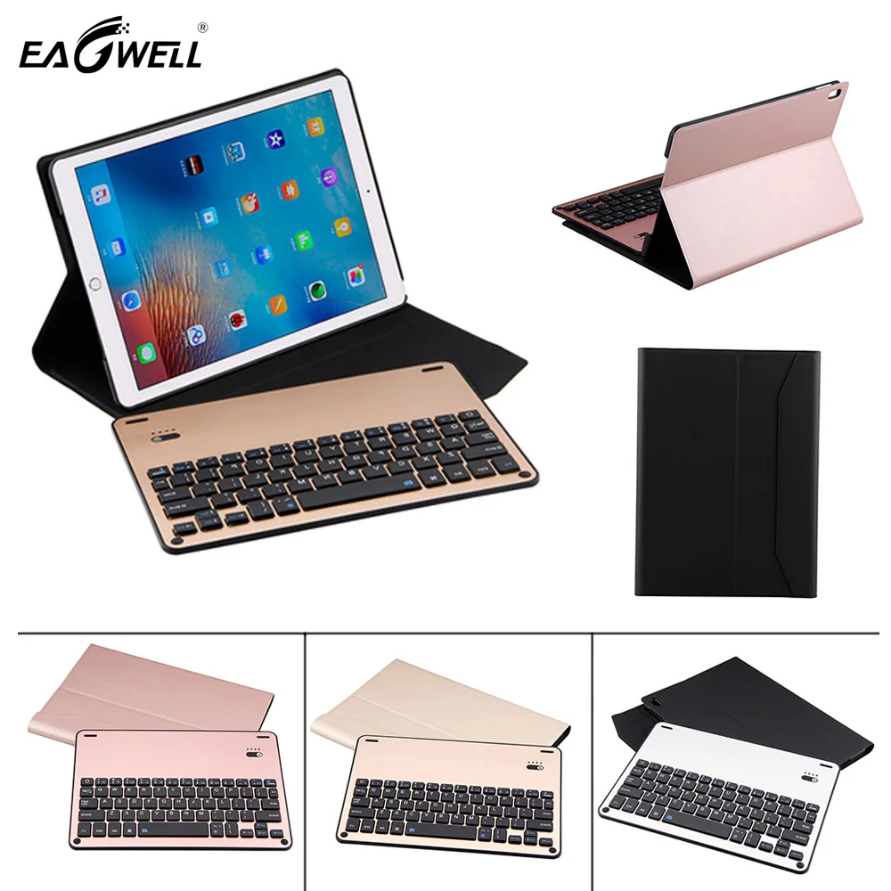 Eagwell 2 in 1 Removable Aluminum alloy Bluetooth Keyboard PU Leather Case For iPad Pro 10.5 A1701 A1709 Keyboard Case
Eagwell 2 in 1 Removable Aluminum alloy Bluetooth Keyboard PU Leather Case For iPad Pro 10.5 A1701 A1709 Keyboard Case
