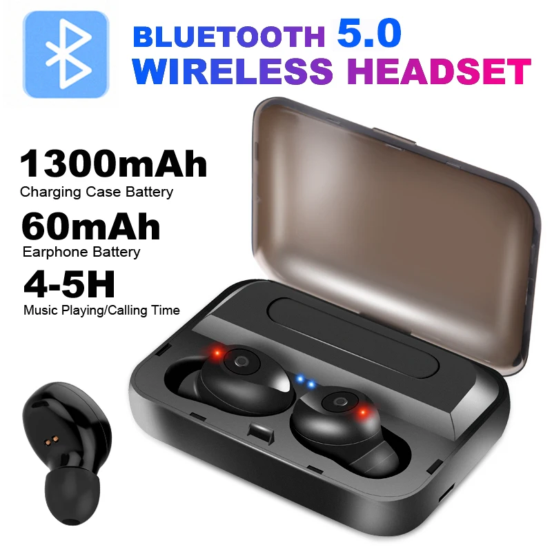 F9 True Wireless Earbuds 5D Stereo Bluetooth Earphones Mini TWS Waterproof Headfrees with 1300mAh Power Bank Earphones Pk X8 T2c
F9 True Wireless Earbuds 5D Stereo Bluetooth Earphones Mini TWS Waterproof Headfrees with 1300mAh Power Bank Earphones Pk X8 T2c