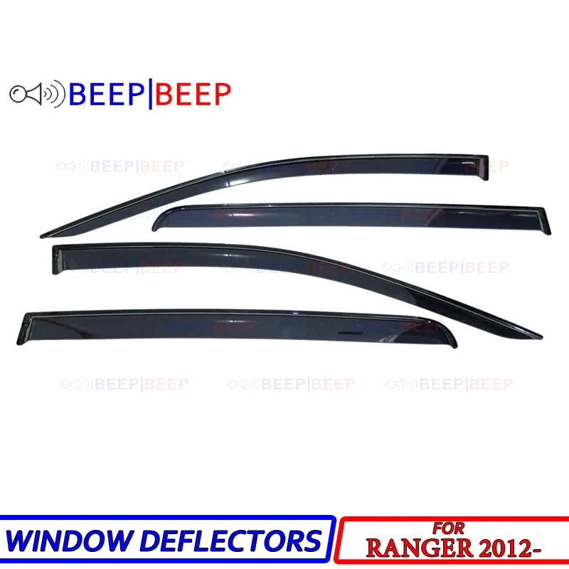 For Ford Ranger 2012- car window deflectors sun guard rain wind vent visor cover car styling accessories
For Ford Ranger 2012- car window deflectors sun guard rain wind vent visor cover car styling accessories