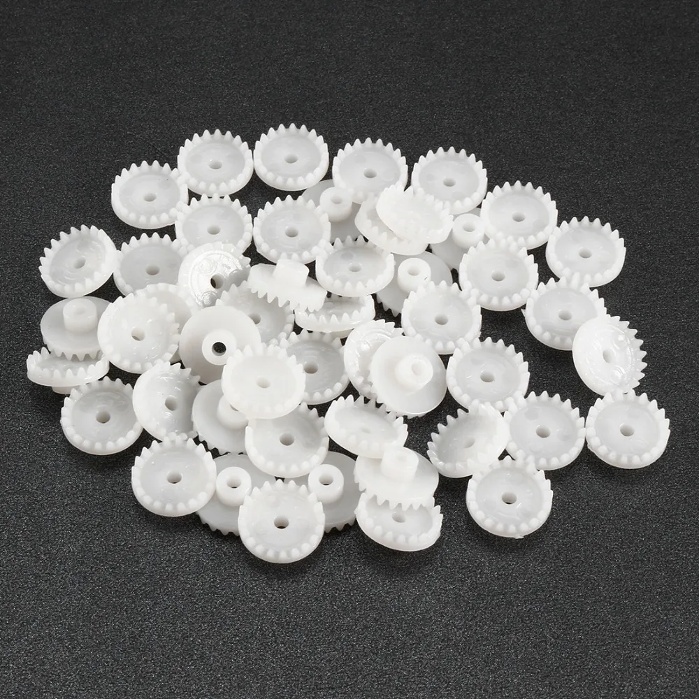 Uxcell 50Pcs/lot C202/C282A Plastic White Gear 20/28 Teeth Toy Accessories 2mm Hole Diameter for DIY Car Robot Motor
Uxcell 50Pcs/lot C202/C282A Plastic White Gear 20/28 Teeth Toy Accessories 2mm Hole Diameter for DIY Car Robot Motor