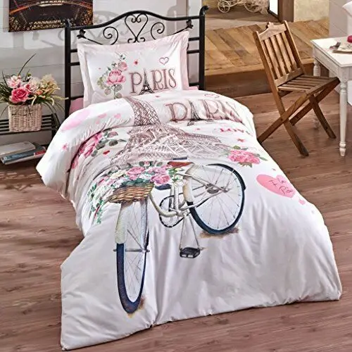 Paris Eiffel Tower Love Pink 100% Cotton Bedding Duvet Cover Set Single Twin 3Pc
Paris Eiffel Tower Love Pink 100% Cotton Bedding Duvet Cover Set Single Twin 3Pc