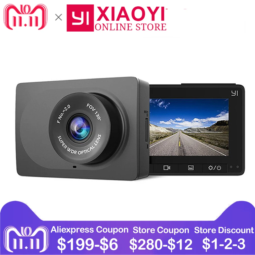 Xiaomi YI Compact Dash Camera 1080P Full HD Car Dashboard Camera G-Sensor 2.7 Inch LCD Screen 130 WDR Lens Car DVR Built in Wifi
Xiaomi YI Compact Dash Camera 1080P Full HD Car Dashboard Camera G-Sensor 2.7 Inch LCD Screen 130 WDR Lens Car DVR Built in Wifi