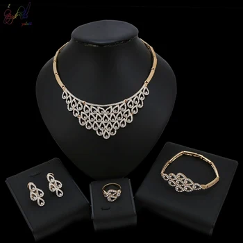 Yulaili Full Crystal Luxury Precious African Jewelry Sets Within Necklace Bracelet Earring Ring For Women Wedding
Yulaili Full Crystal Luxury Precious African Jewelry Sets Within Necklace Bracelet Earring Ring For Women Wedding