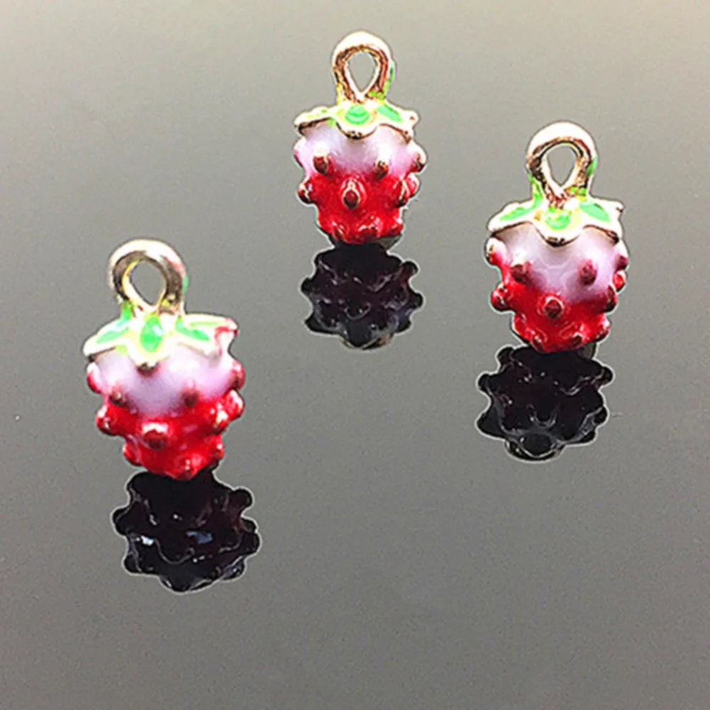 2/pcs DIY Earrings Necklace Jewelry Findings Making Lovely Sweet Enamel Alloy Fruit Strawberry Drip Charm Pendant for Girls
2/pcs DIY Earrings Necklace Jewelry Findings Making Lovely Sweet Enamel Alloy Fruit Strawberry Drip Charm Pendant for Girls