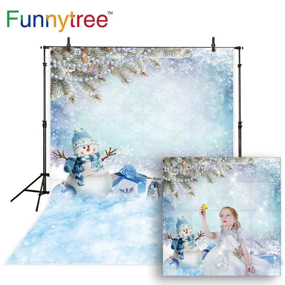 background photography studio snowman winter gift decor children