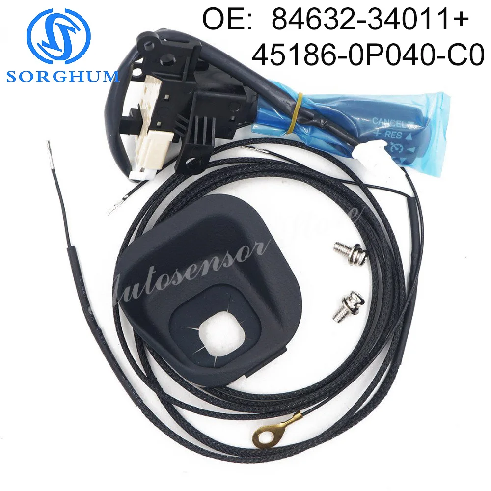 New 84632-34011+45186-0P040-C0 Cruise Control Switch For Toyota Camry 2011-2016 With Steering Wheel Cover
New 84632-34011+45186-0P040-C0 Cruise Control Switch For Toyota Camry 2011-2016 With Steering Wheel Cover