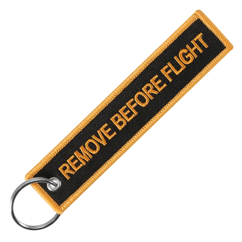 Mobile Phone Strap Double-sided Embroidery REMOVE BEFORE FLIGHT Keychain for Motorcycles Porte Clef Key Ring Chain Mobile Straps
Mobile Phone Strap Double-sided Embroidery REMOVE BEFORE FLIGHT Keychain for Motorcycles Porte Clef Key Ring Chain Mobile Straps