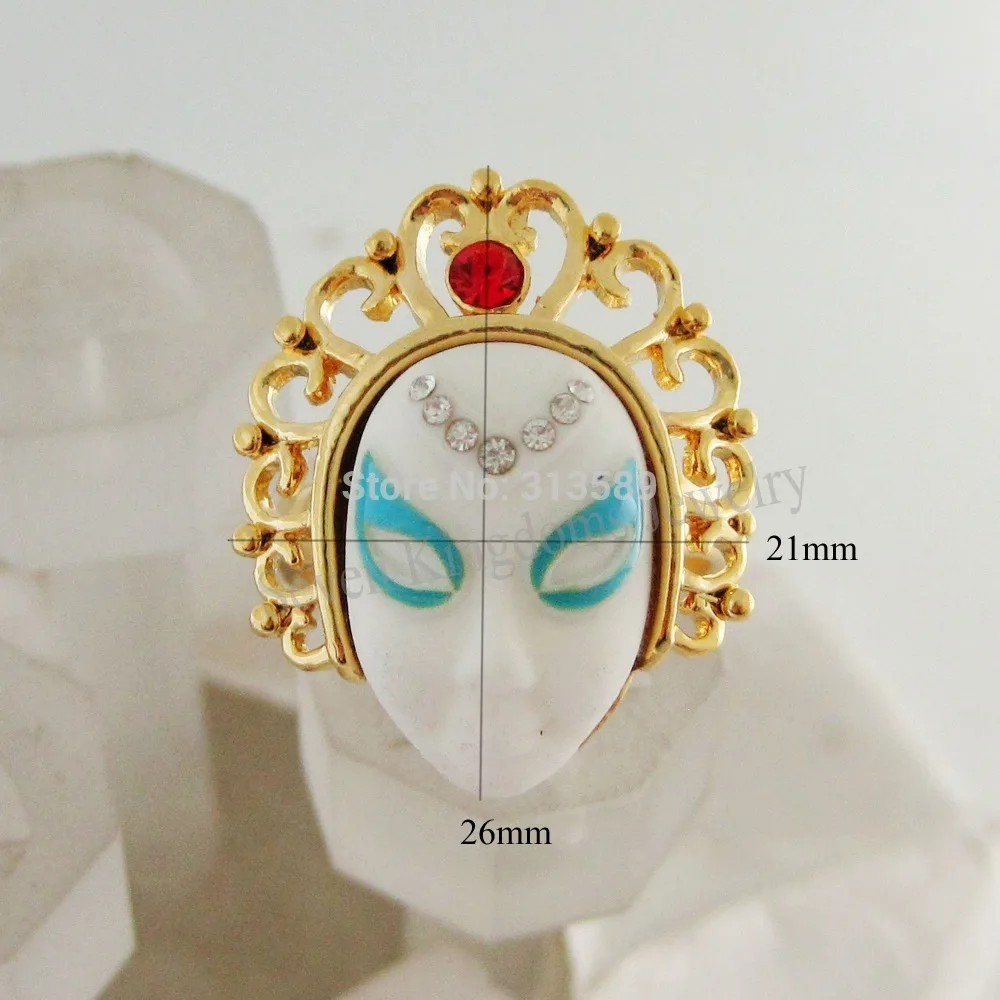 ORDER 10$ GET FREE SHIPPING /BEIjing OPERA FACE TRADITIONAL RING MASK SIZE FROM 6 to 9 - YELLOW - GOLD COLOR GREAT QUALITY
ORDER 10$ GET FREE SHIPPING /BEIjing OPERA FACE TRADITIONAL RING MASK SIZE FROM 6 to 9 - YELLOW - GOLD COLOR GREAT QUALITY