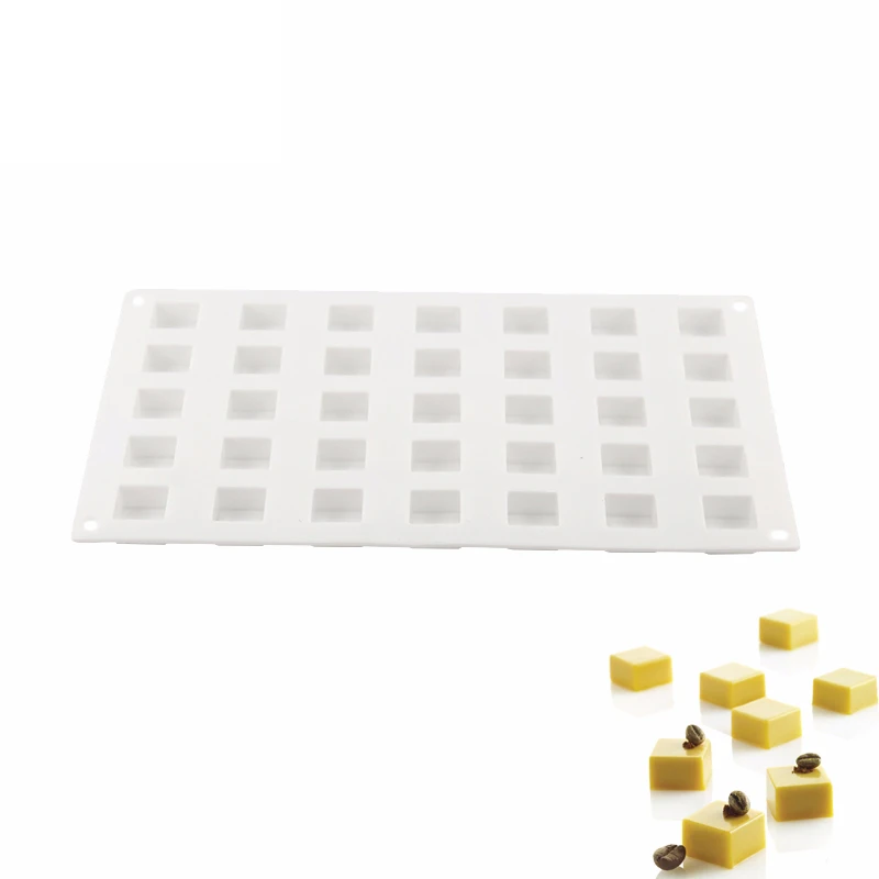 Silicone 35 holes Square White Cake Mold Mousse Pudding Chocolate Cookie Bakeing Tool Dessert Decorating Mold Kitchen T
Silicone 35 holes Square White Cake Mold Mousse Pudding Chocolate Cookie Bakeing Tool Dessert Decorating Mold Kitchen T