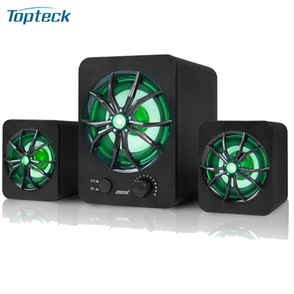 SADA D-207 Computer Speaker USB Wired Combination Speaker Colorful LED Bass Stereo Music Player Subwoofer Speaker for Notebook
SADA D-207 Computer Speaker USB Wired Combination Speaker Colorful LED Bass Stereo Music Player Subwoofer Speaker for Notebook