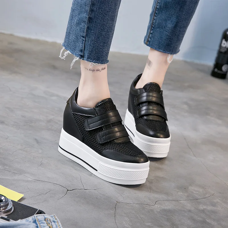 Fashion summer Breathable Ladies Thick Sole Trainers wedges Women mesh High Platform Shoes Height increasing Sneakers MC-11
Fashion summer Breathable Ladies Thick Sole Trainers wedges Women mesh High Platform Shoes Height increasing Sneakers MC-11