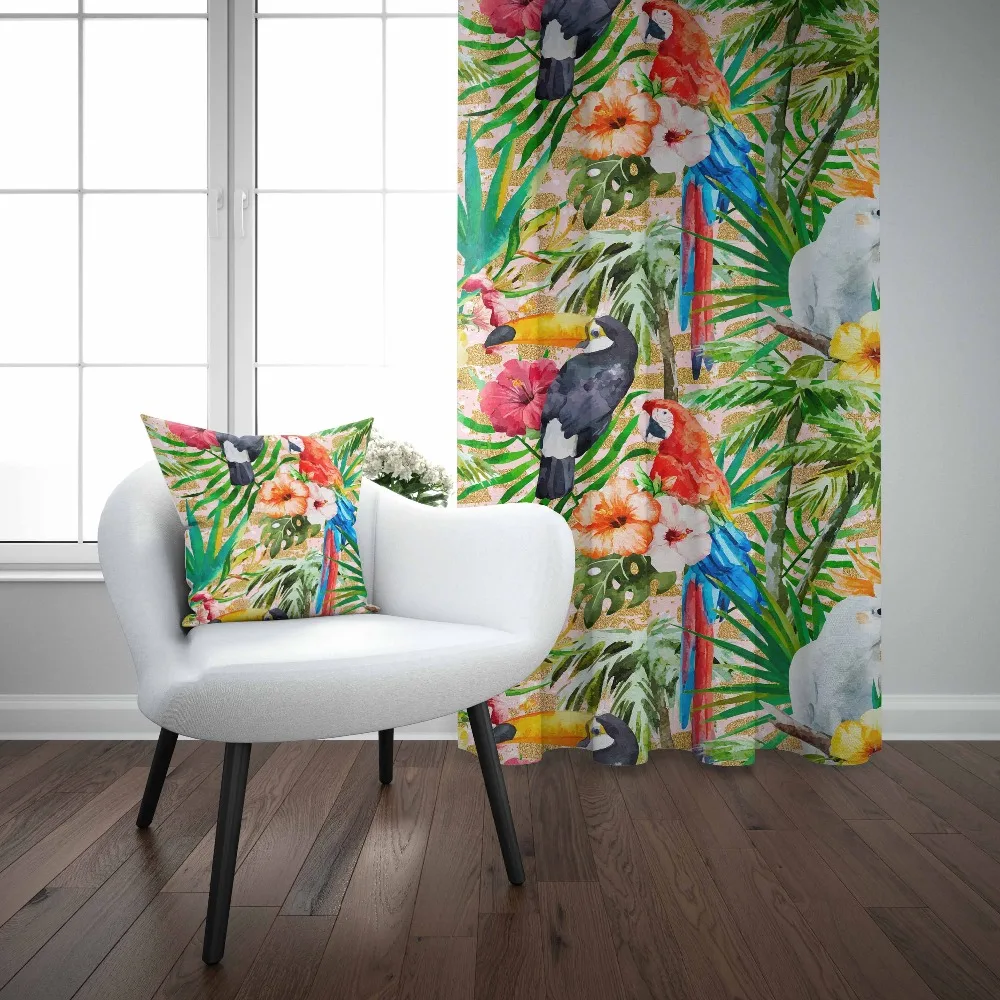 Else Tropical Jungle Leaf Red Blue Parrots Flowers 3d Print Living Room Bedroom 1 Panel Set Curtain Combine Gift Pillow Case
Else Tropical Jungle Leaf Red Blue Parrots Flowers 3d Print Living Room Bedroom 1 Panel Set Curtain Combine Gift Pillow Case