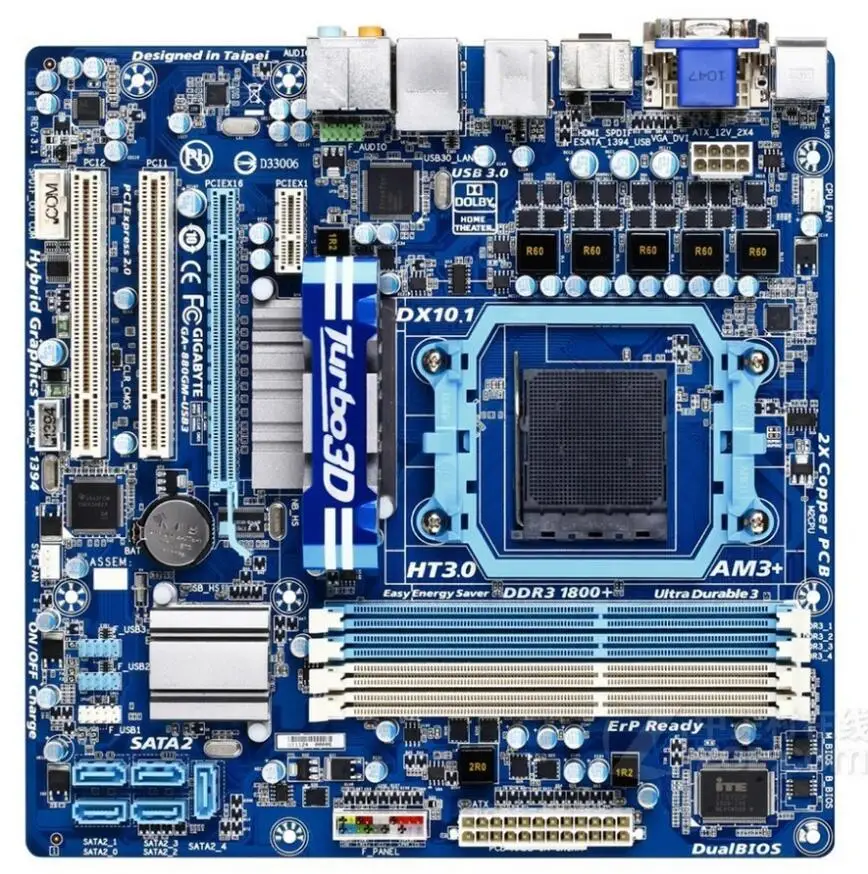 For Gigabyte GA-880GM-USB3 Original Used Desktop Motherboard 880GM-USB3 880G Socket AM3+ DDR3 SATA2 USB2.0
For Gigabyte GA-880GM-USB3 Original Used Desktop Motherboard 880GM-USB3 880G Socket AM3+ DDR3 SATA2 USB2.0