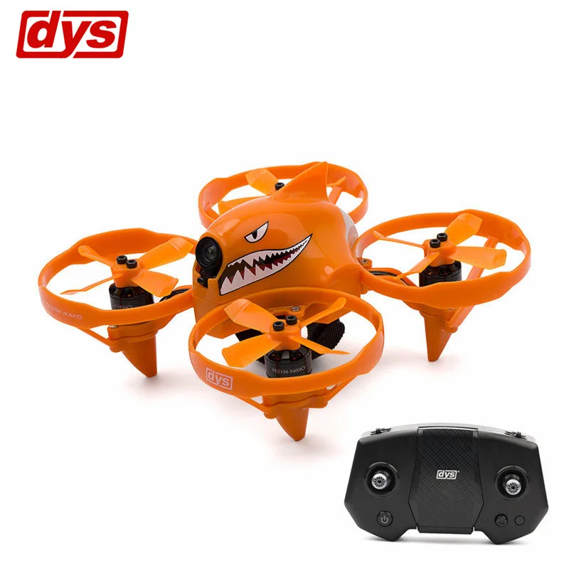 

DYS Shark-Mako 100mm FPV Racing Drone F4 Flight Controller 5.8G 25/200mW VTX Blheli_S 18A ESC RC Quadcopter RTF VS Eachine E03