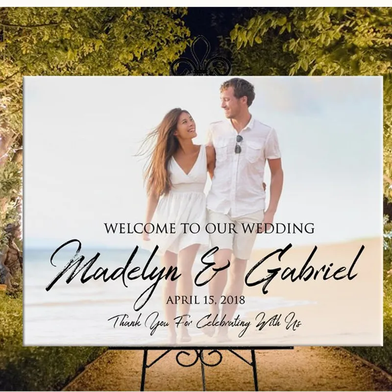 Photo Welcome Sign Wedding Photo Printable Personalized Rustic Welcome Sign for Wedding Birthday Decoration Stand not Included
Photo Welcome Sign Wedding Photo Printable Personalized Rustic Welcome Sign for Wedding Birthday Decoration Stand not Included