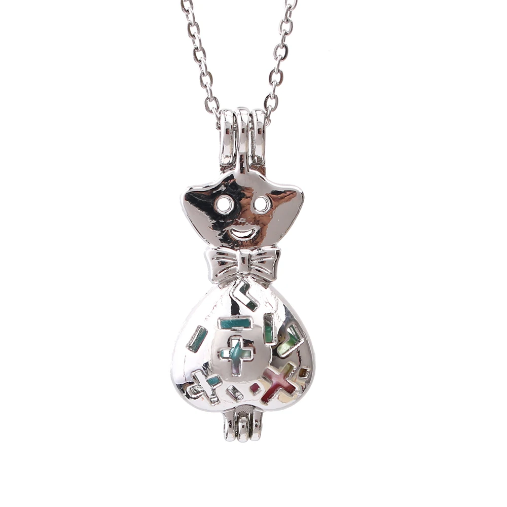 1pc Silver Plated Smile Face Pearl Cages Necklace Jewelry Oyster Pearls Aroma Essential Oil Lockets Diffuser with Chain
1pc Silver Plated Smile Face Pearl Cages Necklace Jewelry Oyster Pearls Aroma Essential Oil Lockets Diffuser with Chain