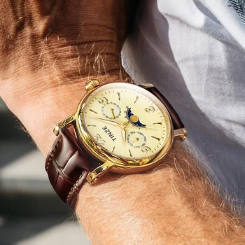 Quartz Watch Men Moon Phase Fashion&Casual Luminous Wristwatch Mens Relogio Masculino Hot Sale In 2017
Quartz Watch Men Moon Phase Fashion&Casual Luminous Wristwatch Mens Relogio Masculino Hot Sale In 2017