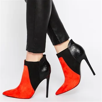 New Patchwork Snake prints Ankle Boots Women Sexy Ladies High Heels Dress Shoes Slip On Stiletto Heels Chelsea Women Boots 2019
New Patchwork Snake prints Ankle Boots Women Sexy Ladies High Heels Dress Shoes Slip On Stiletto Heels Chelsea Women Boots 2019