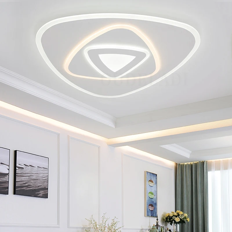LED ultra-thin acrylic triangle Ceiling Lights 58W modern bedroom living room home decoration lighting Lamps
LED ultra-thin acrylic triangle Ceiling Lights 58W modern bedroom living room home decoration lighting Lamps
