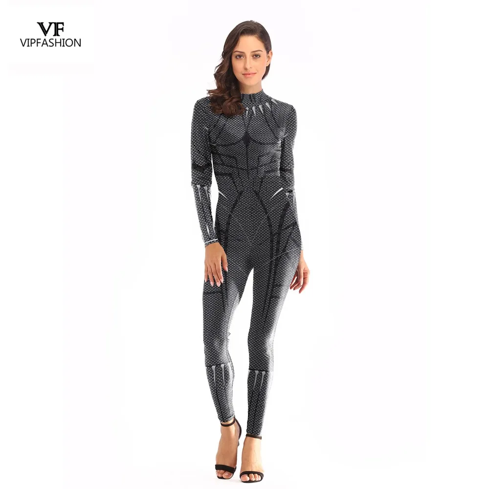 VIP FASHION New Arrival Release Cosplay Bodysuit Women 3D Avengers Super Hero Black Panther Printed Movie Long sleeve Plus Size
VIP FASHION New Arrival Release Cosplay Bodysuit Women 3D Avengers Super Hero Black Panther Printed Movie Long sleeve Plus Size