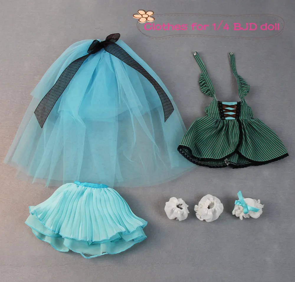 Clothes for 1/4 BJD Doll 45cm Lace Dress blue and green Outfit Lolita lovely girl Forturn Days Special Offe gift
Clothes for 1/4 BJD Doll 45cm Lace Dress blue and green Outfit Lolita lovely girl Forturn Days Special Offe gift