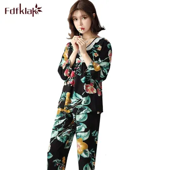 Fdfklak pijama feminino new vintage print pajamas set long sleeve women's sleepwear pajama suit large size cotton pyjamas women
Fdfklak pijama feminino new vintage print pajamas set long sleeve women's sleepwear pajama suit large size cotton pyjamas women