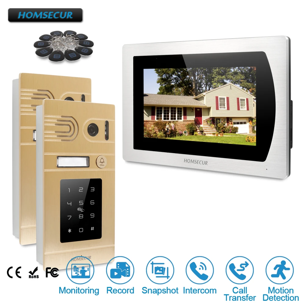 HOMSECUR 7" Wired Video Door Entry Security Intercom with Aluminium Alloy Camera BC071-G + BM717-S
HOMSECUR 7" Wired Video Door Entry Security Intercom with Aluminium Alloy Camera BC071-G + BM717-S