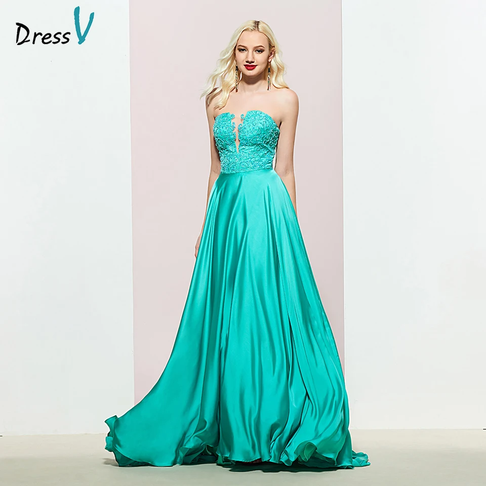 Dressv mint long prom dress strapless a line appliques floor length sleeveless zipper up evening party gown prom dresses
Dressv mint long prom dress strapless a line appliques floor length sleeveless zipper up evening party gown prom dresses