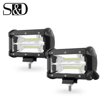 S&D Work Light Bar 5 Inch 72W 12V LED Work Lamp Spot Flood Bulb for Off-road Car Pickup Wagon Motorcycle Headlight ATV Boat SUV
S&D Work Light Bar 5 Inch 72W 12V LED Work Lamp Spot Flood Bulb for Off-road Car Pickup Wagon Motorcycle Headlight ATV Boat SUV