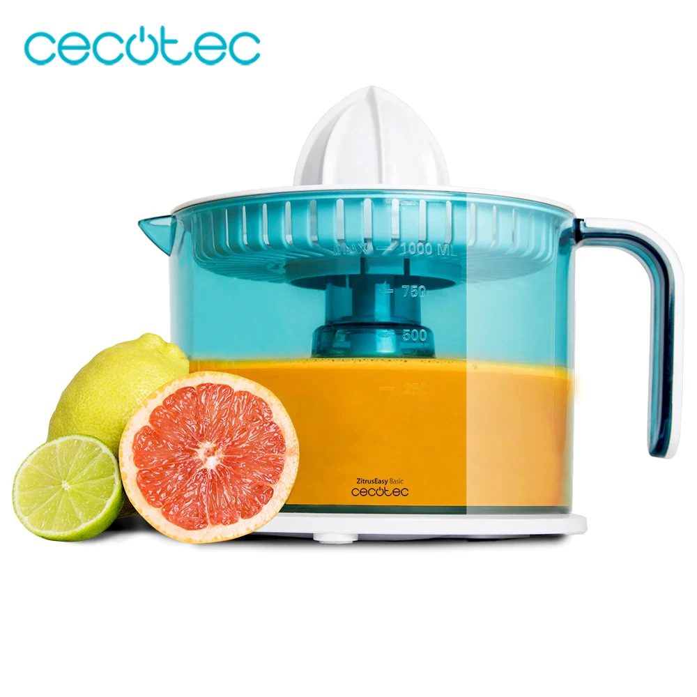 Электрическая соковыжималка Cecotec ZitrusEasy Basic 40 Вт две съемные насадки капельная