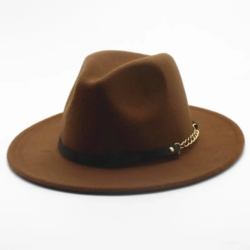 Seioum Brand Jazz Hat Unisex Wool Wide Brim Fedoras Hats Women Vintage Wide Brim Floppy Chapeau Femme Panama Hat
Seioum Brand Jazz Hat Unisex Wool Wide Brim Fedoras Hats Women Vintage Wide Brim Floppy Chapeau Femme Panama Hat