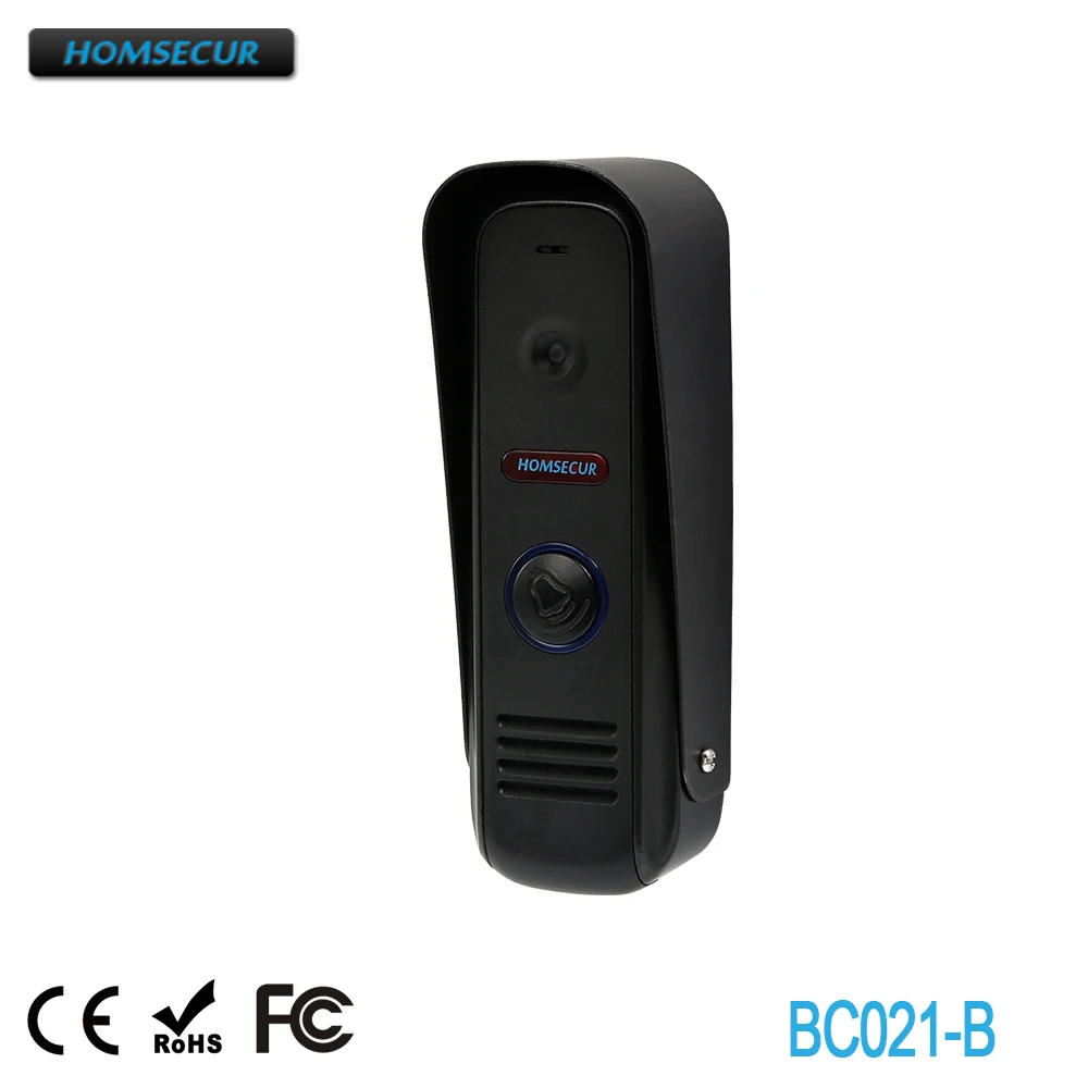 HOMSECUR Black Camera Doorbell For HDK Series Video Door Entry Phone Call System BC021-B | Безопасность и защита