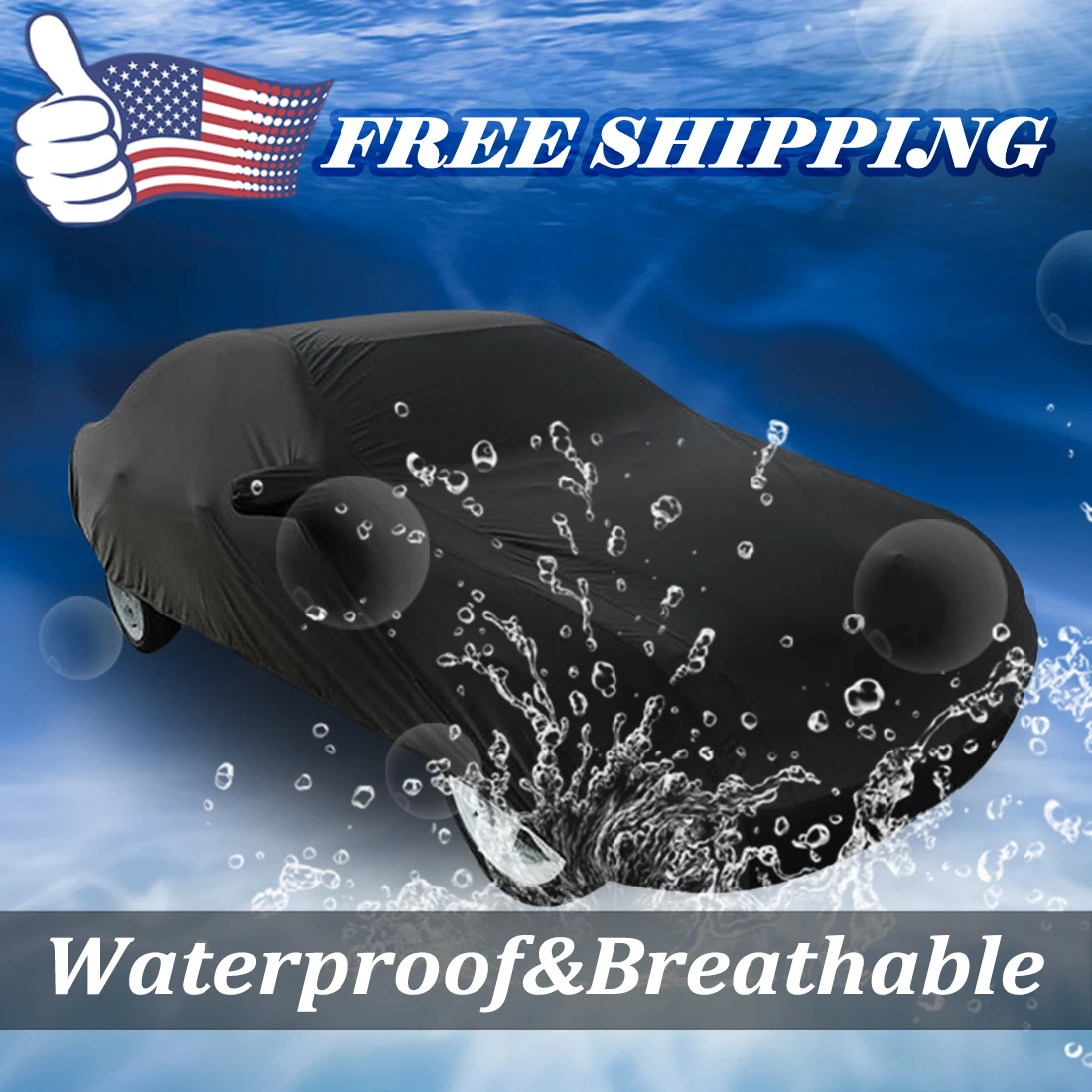 UXCELL Black Breathable Waterproof Car Cover W Mirror Pocket 3L 4700
UXCELL Black Breathable Waterproof Car Cover W Mirror Pocket 3L 4700