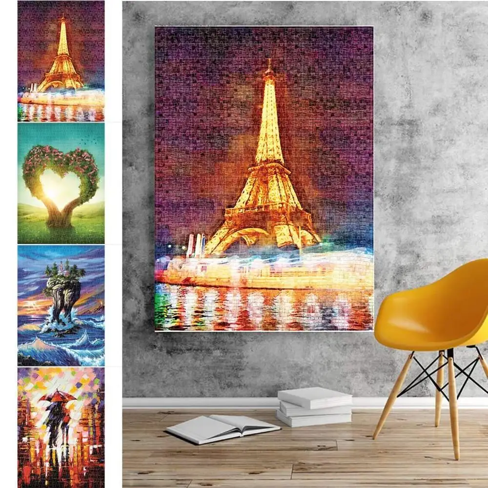 1000 piece puzzles the world famous building Landscape Eiffel tower for Mural decoration DIY jigsaw puzzle educational toys
1000 piece puzzles the world famous building Landscape Eiffel tower for Mural decoration DIY jigsaw puzzle educational toys