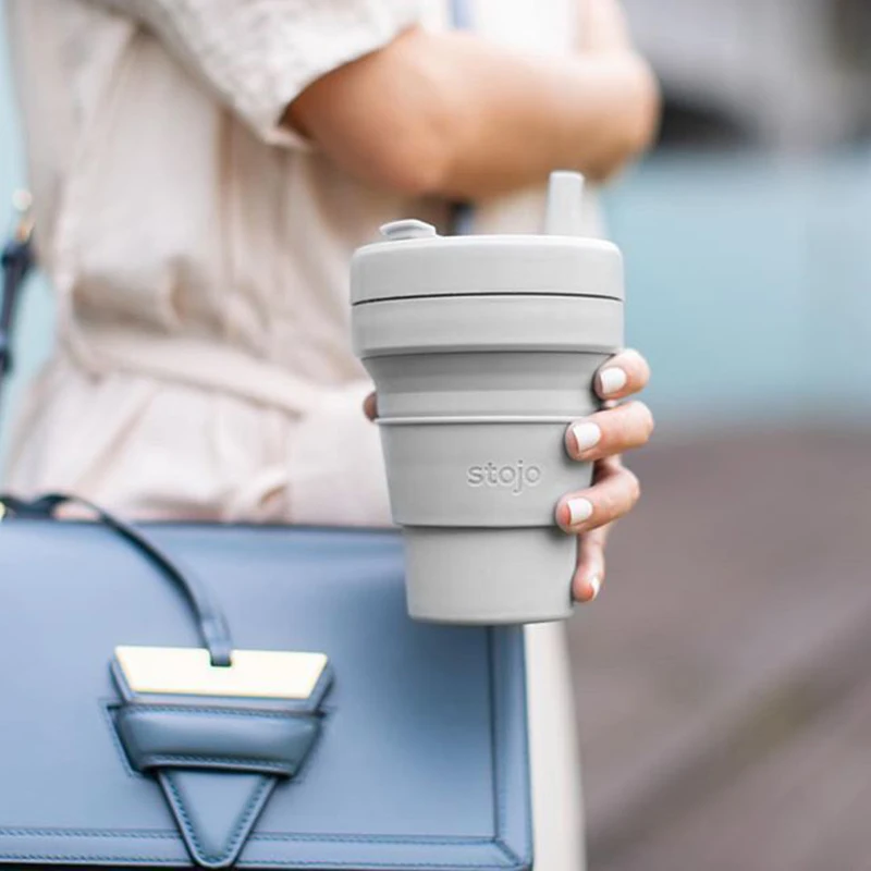 335ml Original Stojo Portable Travel Cup Folding Coffee Cup Foldable Collapsible Pocket Cups Fashion Creative Fruit Juice Cups
335ml Original Stojo Portable Travel Cup Folding Coffee Cup Foldable Collapsible Pocket Cups Fashion Creative Fruit Juice Cups
