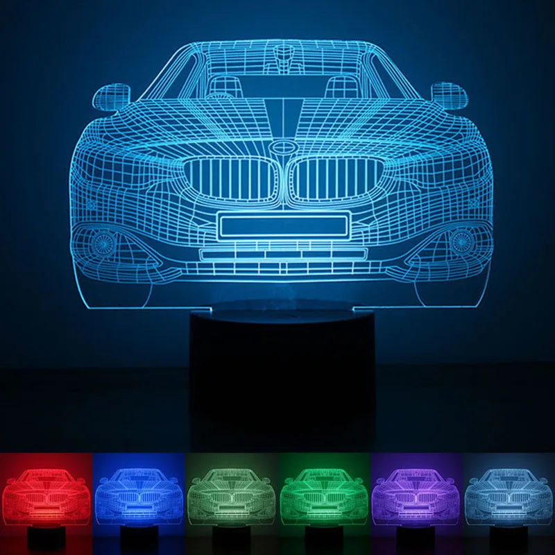 Автомобильный 3D ночник с питанием от USB, светодиодная настольная лампа, украшение с сенсорным ключом, светильник для использования дома, отеля вечерние ринки, праздника
Автомобильный 3D ночник с питанием от USB, светодиодная настольная лампа, украшение с сенсорным ключом, светильник для использования дома, отеля вечерние ринки, праздника