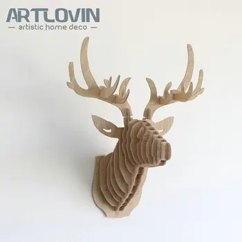 Free Shipping Nordic Wood Crafts DIY Deer Head Europe Characteristic House Decoration Miniature Animal Figurines for Home Decor
Free Shipping Nordic Wood Crafts DIY Deer Head Europe Characteristic House Decoration Miniature Animal Figurines for Home Decor