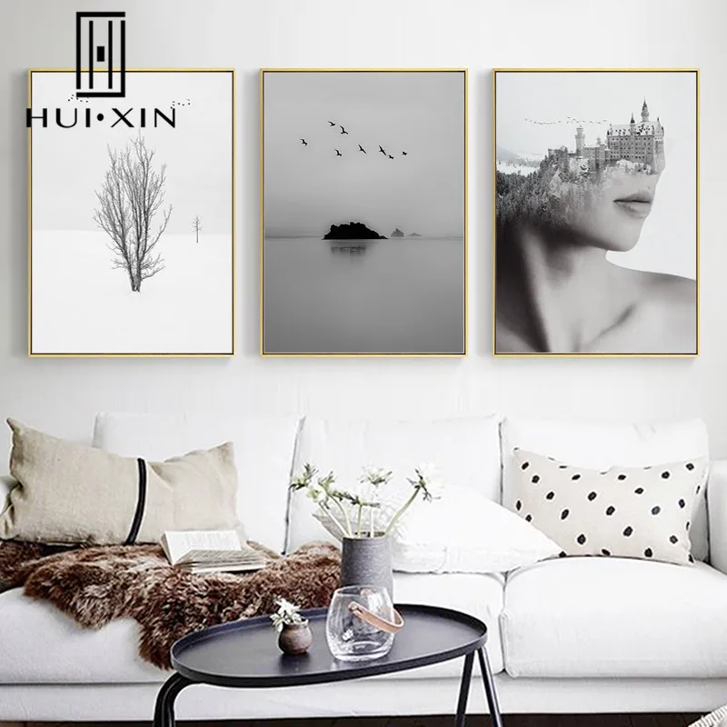 Calm Lake Black White Winter Plant Girl Nordic Peaceful Poster Print Wall Art Canvas Painting Picture for Living Room Home Deco
Calm Lake Black White Winter Plant Girl Nordic Peaceful Poster Print Wall Art Canvas Painting Picture for Living Room Home Deco
