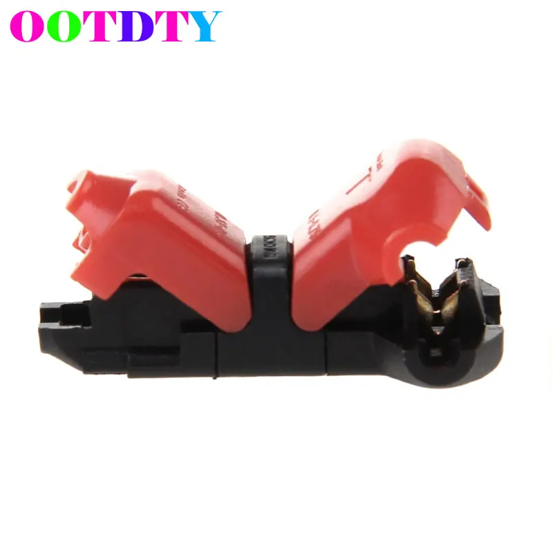 OOTDTY 5Pcs/lot Quick Lock T-type Splice Wire Connectors Terminals Crimp 18-24AWG 300V 10A
OOTDTY 5Pcs/lot Quick Lock T-type Splice Wire Connectors Terminals Crimp 18-24AWG 300V 10A