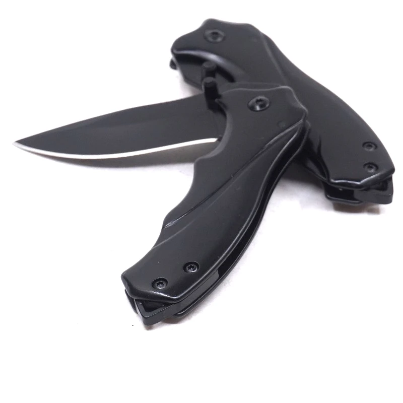 PoLe.Craft Cuchillo Plegable Navaja de Bolsillo Cuchillo Supervive 440C Steel 58 HRC OTF Doble Acci/ón para Seguridad Defensa Aventura Senderismo Pesca Caza con Clip Vidrio Bolsa