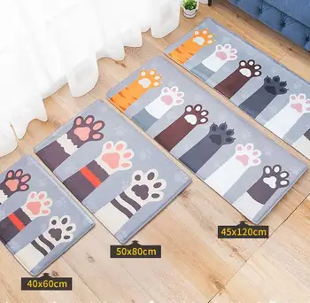 40*60cm/50*80cm/45*120cm cat claw printed plush rug mat door bathroom kitchen sofa foot pad Toilet absorbent carpet
40*60cm/50*80cm/45*120cm cat claw printed plush rug mat door bathroom kitchen sofa foot pad Toilet absorbent carpet