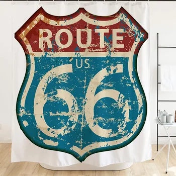 Black White Historic Route 66 Shower Curtain Set Highway US 66 Freeway Bathroom Curtain American Style Bath Curtains with Hooks
Black White Historic Route 66 Shower Curtain Set Highway US 66 Freeway Bathroom Curtain American Style Bath Curtains with Hooks