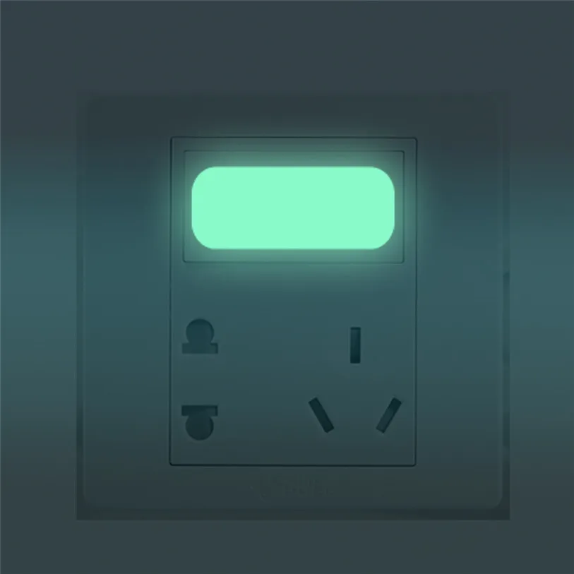 10pc square switch sticker wall decoration luminous switch sticker cover protection wall stickers for kids rooms #F#40AT28 (2)