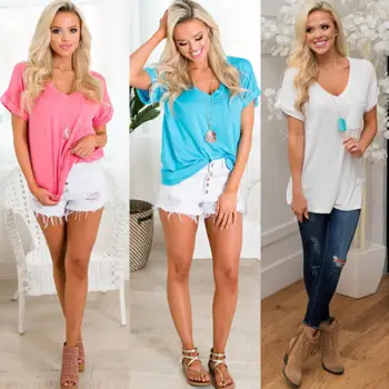 2018 New arrival Elegant Popular Womens Short Sleeve Loose Blouse Casual Shirt Summer Chiffon Tops
2018 New arrival Elegant Popular Womens Short Sleeve Loose Blouse Casual Shirt Summer Chiffon Tops