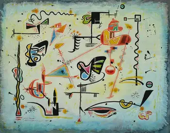 High quality Oil painting Canvas Reproductions Fantasy in Equilibrium (1948) by Jock Macdonald hand painted
High quality Oil painting Canvas Reproductions Fantasy in Equilibrium (1948) by Jock Macdonald hand painted