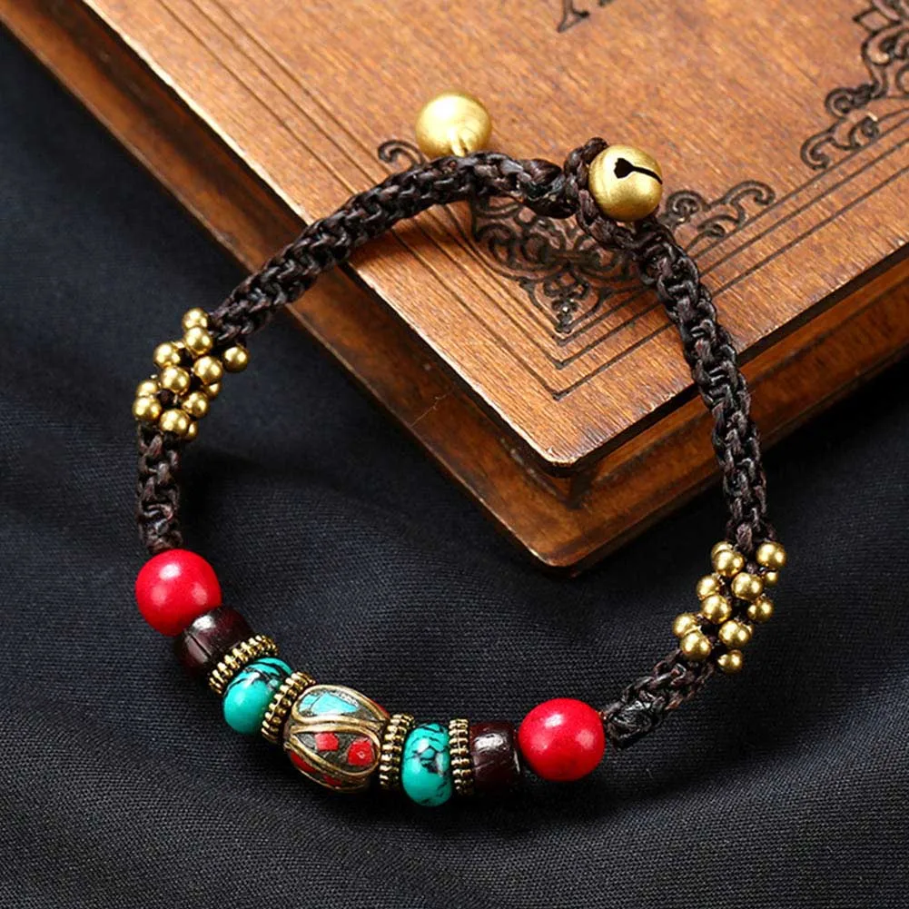 zheFanku Handmade Exotic Nepal Bead Wax Rope Bracelet Natural Stone Beaded Bracelet For Jewelry bijoux Gift
zheFanku Handmade Exotic Nepal Bead Wax Rope Bracelet Natural Stone Beaded Bracelet For Jewelry bijoux Gift