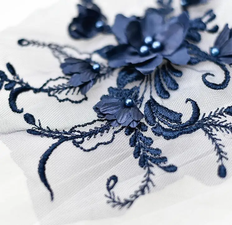 1 Piece 17.5*21cm Navy Blue/Burgundy/Pink/Ivory Pearl Lace Applique 3D Lace Embroidery Mesh DIY Wedding Lace Trim Hot Sale
1 Piece 17.5*21cm Navy Blue/Burgundy/Pink/Ivory Pearl Lace Applique 3D Lace Embroidery Mesh DIY Wedding Lace Trim Hot Sale