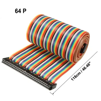 Uxcell 1pcs IDC 64 Pins Rainbow/Gray 118/128/130/148cm Length 2.54mm Pitch Flexible Dupont Flat Jumper Cable Ribbon With Socket
Uxcell 1pcs IDC 64 Pins Rainbow/Gray 118/128/130/148cm Length 2.54mm Pitch Flexible Dupont Flat Jumper Cable Ribbon With Socket